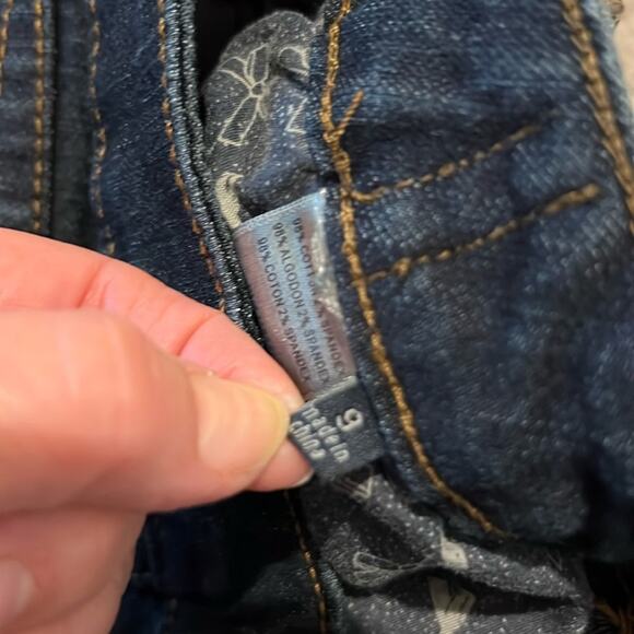 Tommy Hilfiger blue jeans, size Juniors 9 TOMMY GIRL Boho Denim wide leg Hippie - Picture 11 of 16